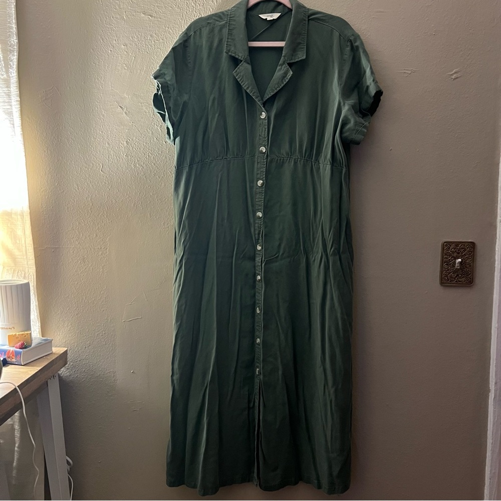 Terra & Sky Forest Green Midi Dress